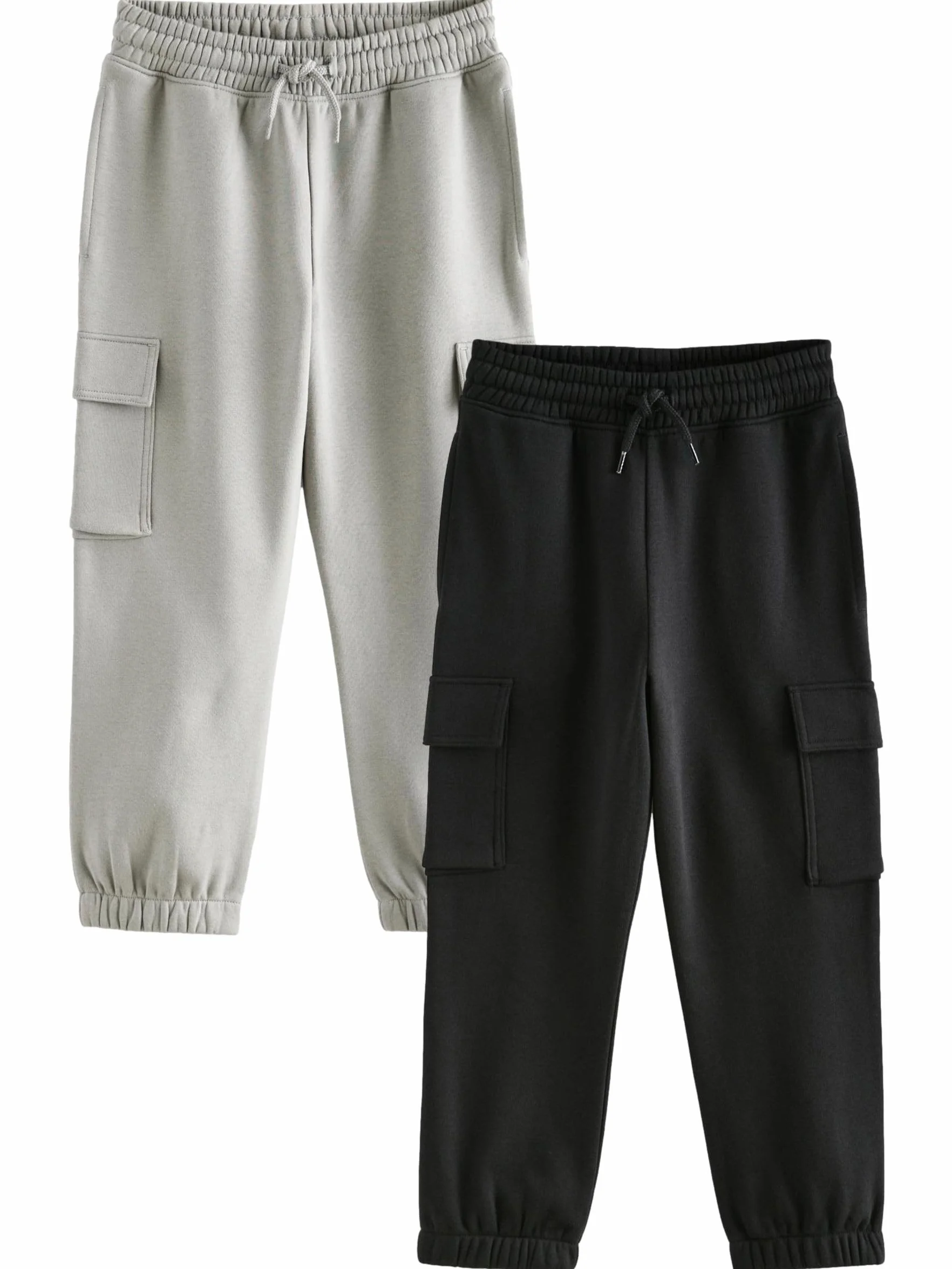 NEXT Garçon Pantalon de Jogging Regular Cargo Slim, Lot de 2