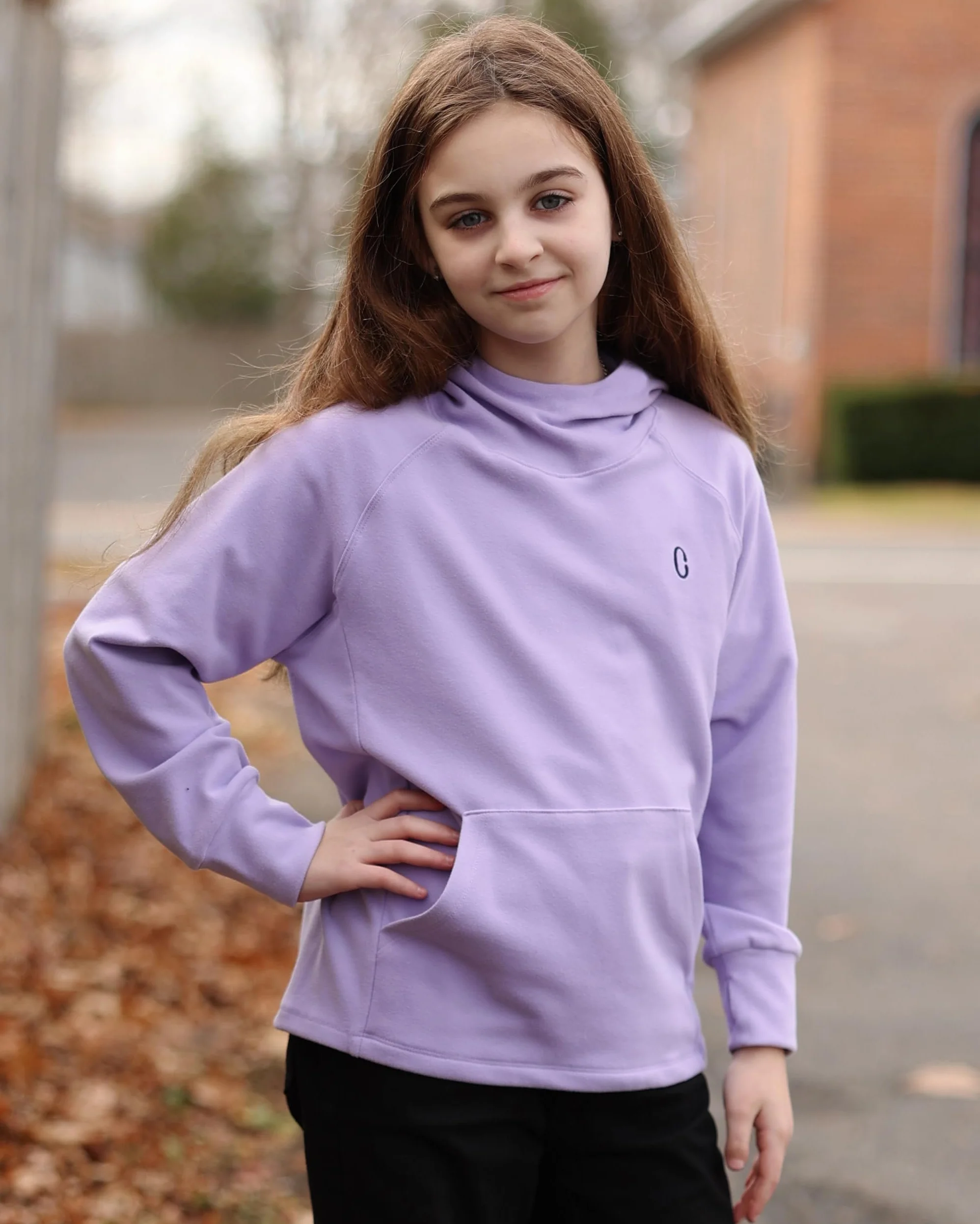 Rolanko Sweats à Capuche Filles Polaire Pulls Manches Longues Confortables Légers Pulls à Capuche avec Poche, Vêtements de Sport Chauds pour Enfants
