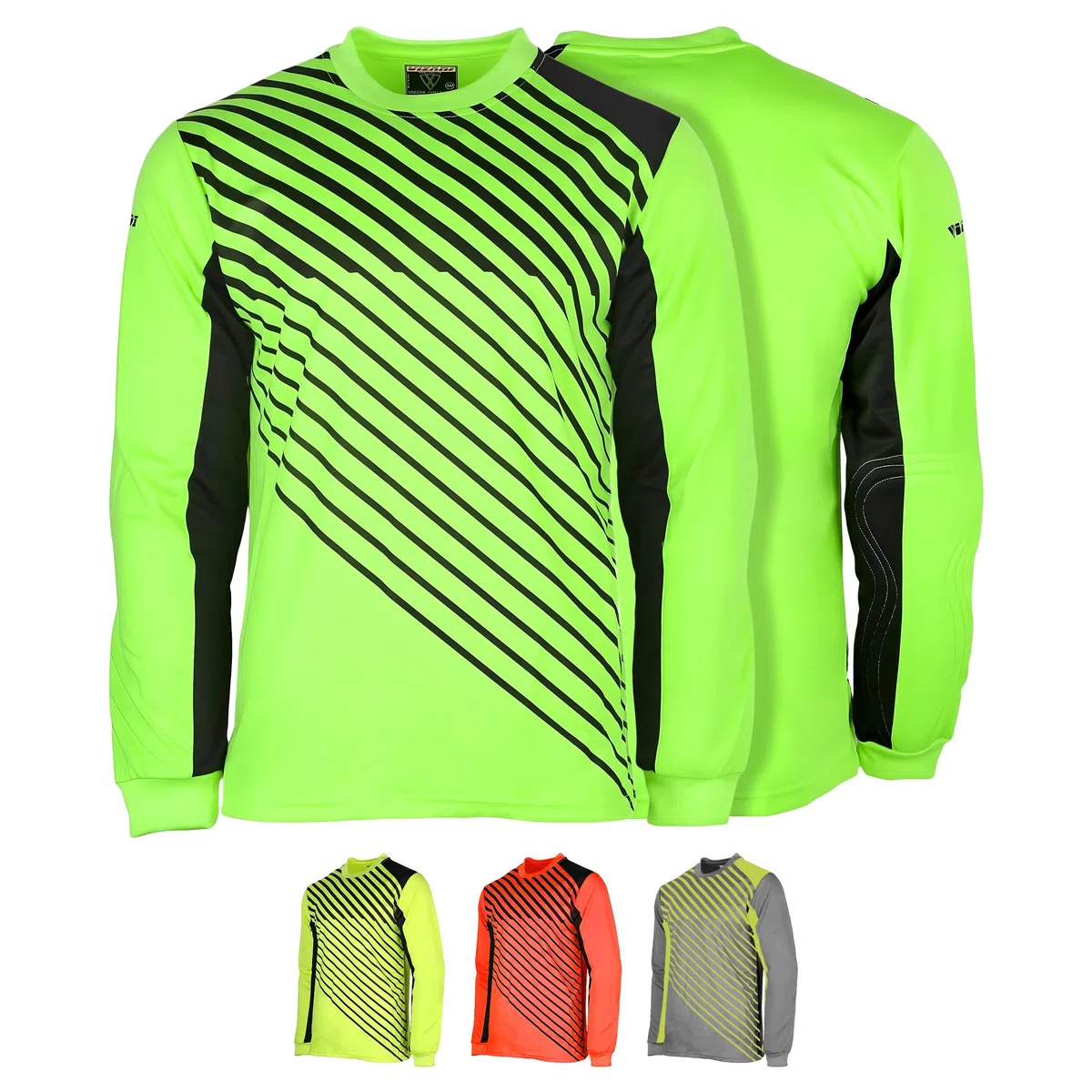 Vizari Arroyo Maillot de Gardien de But de Football léger avec Manches Longues rembourrées pour Homme et Femme