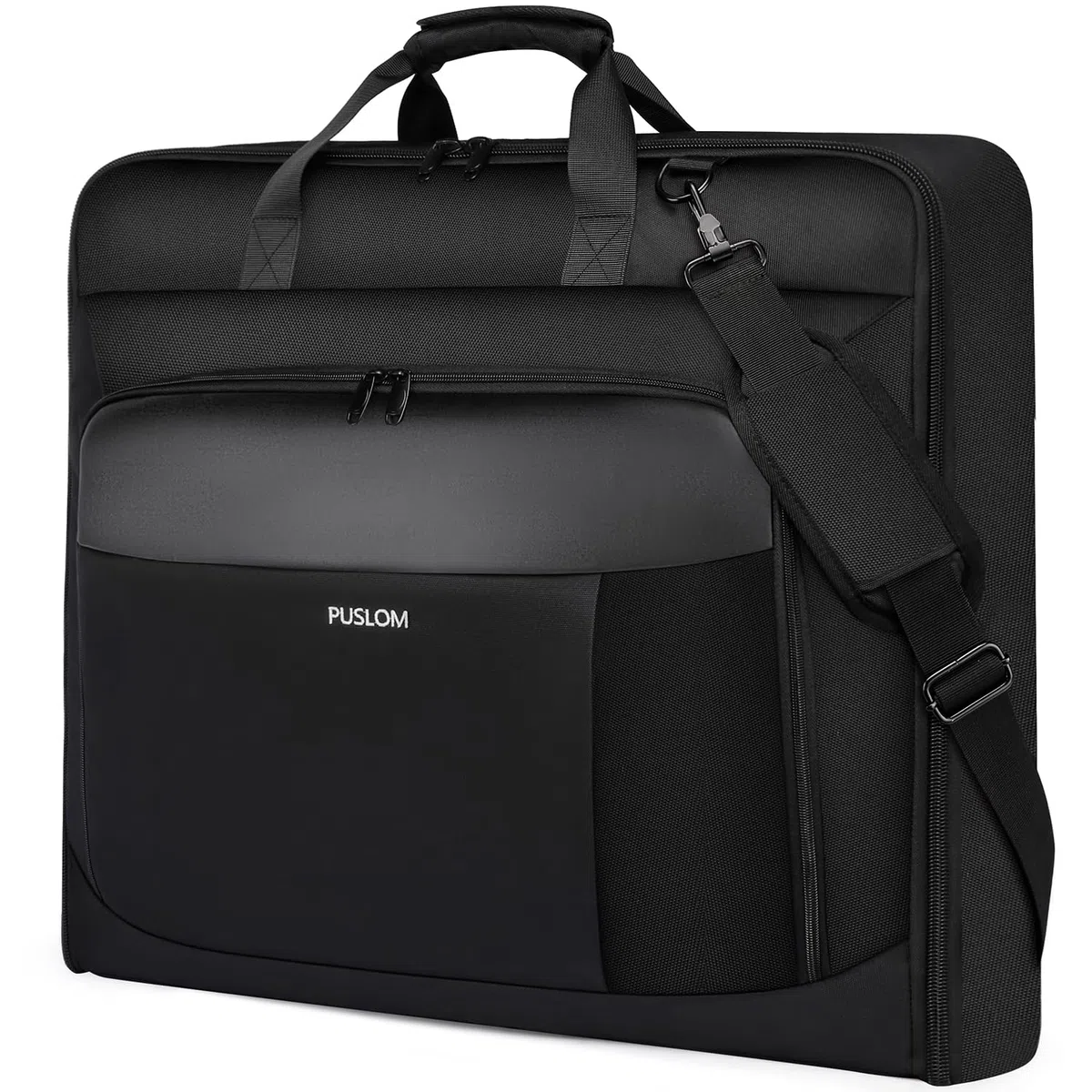 Housse à Vêtements de 3 Costume Housse Voyage Costume Homme pour Les Voyages d'affaires Sac à Bagage à Main Valise Housse Vêtement Voyage Sac Pliable pour Ordinateur Portable de 15,6 Pouces, Noir