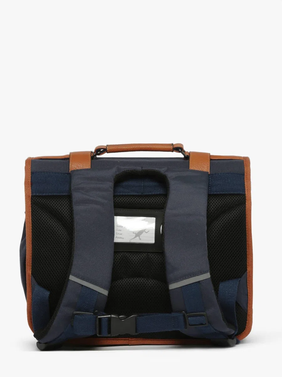 Cameleon Cartable scolaire maternelle et CP Bleu 35cm Vintage Urban avec 2 compartiments - Idéal pour l'école primaire et la rentrée scolaire pour fille et garçon
