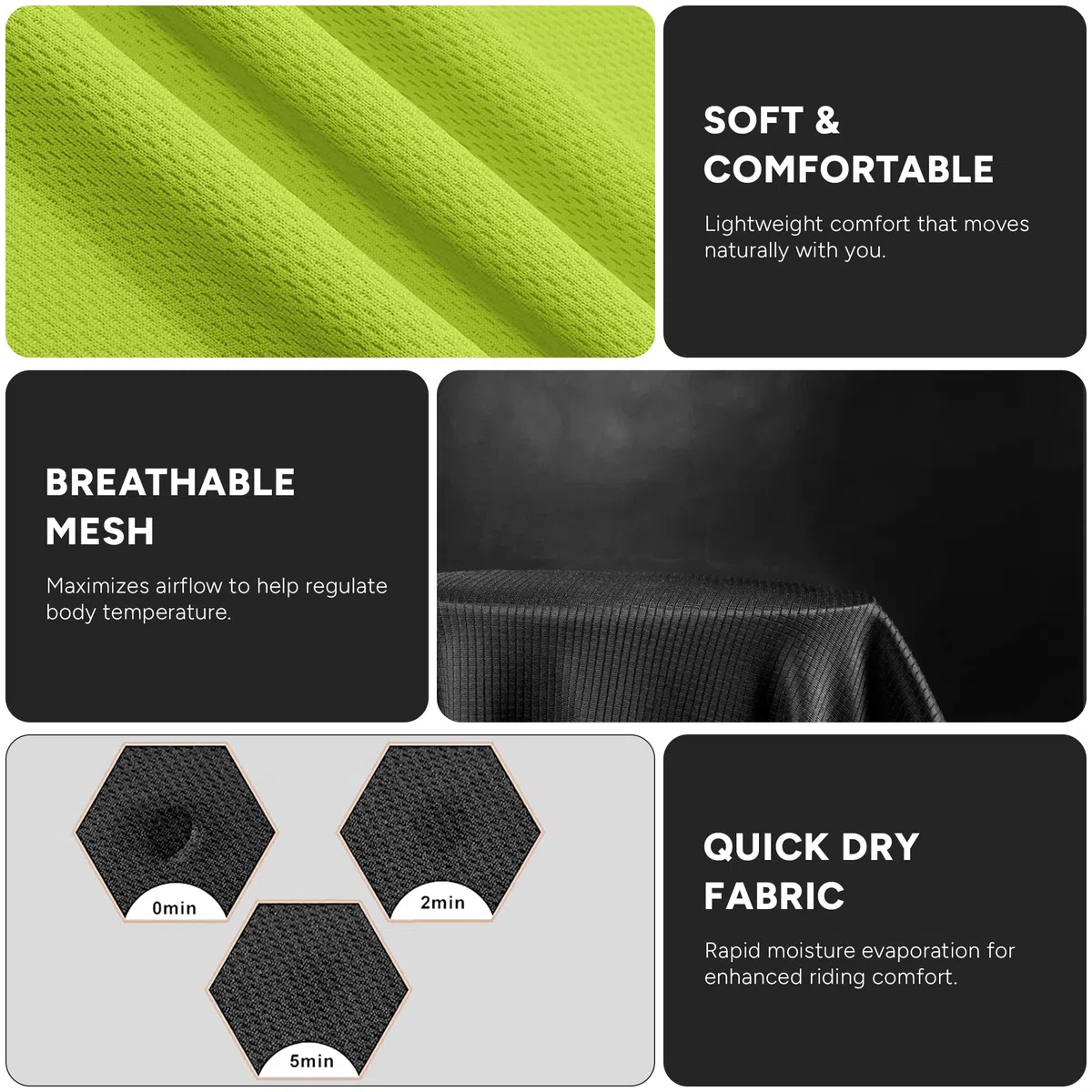 FDX Maillot de Cyclisme pour Homme, Demi-Zip, Respirant, à Manches Courtes et 4 Poches, idéal pour Le VTT, la Course, la Course à Pied et Les activités de Plein air