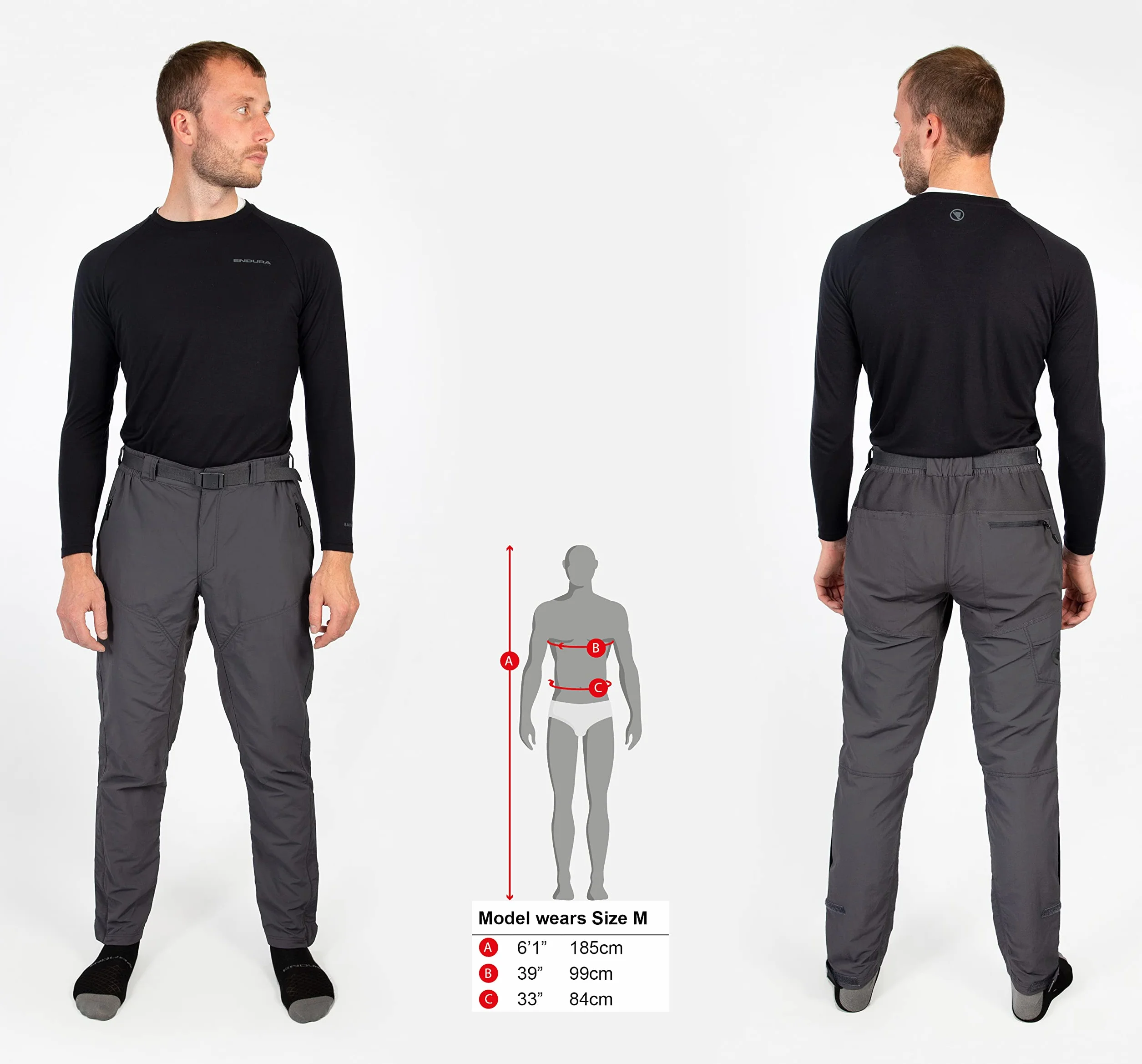 Endura Homme Hummvee Cycling Trouser II | Clickfast Compatible | Mountain Bike Trousers | MTB | Trail | Commute | City Pantalon