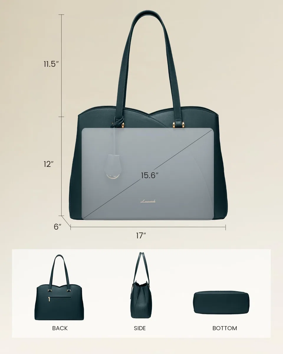 LOVEVOOK Sac Cabas Femme, Grand Sac 0rdinateur Sac a Main pour Les Cours Lycee, Sac Fourre Tout Sacoche de ravail University