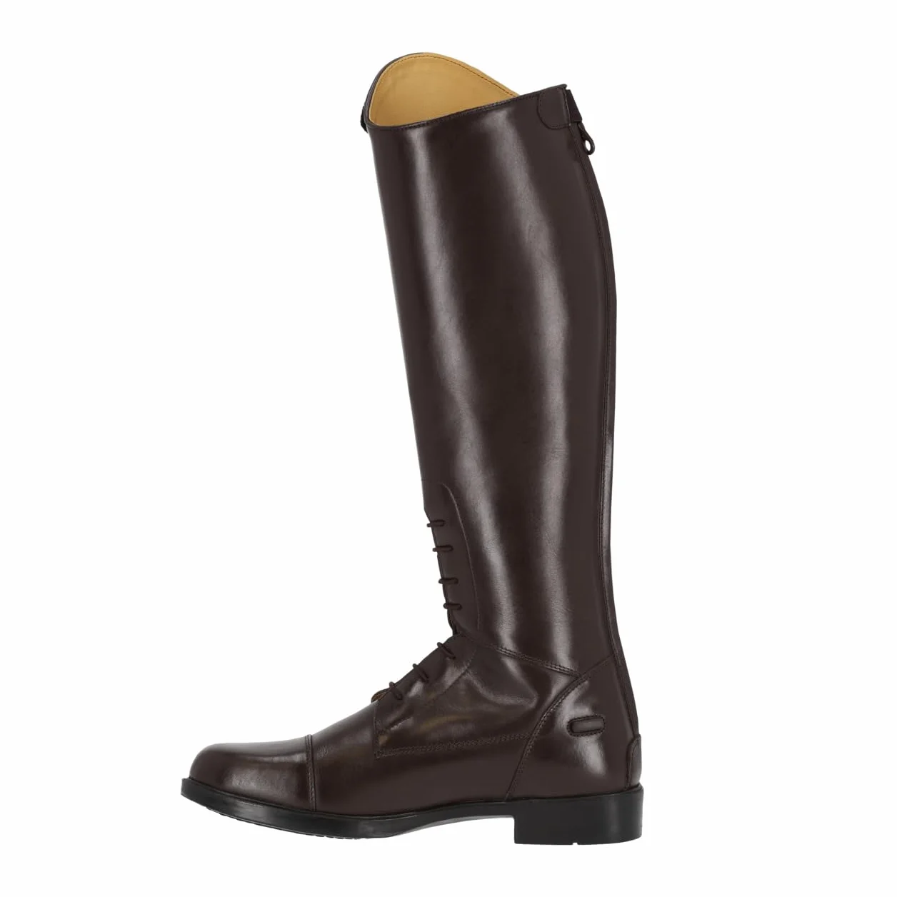 Bottes d'équitation en cuir QHP Romy pour enfants avec design interchangeable - Noir - Largeur de mollet normale