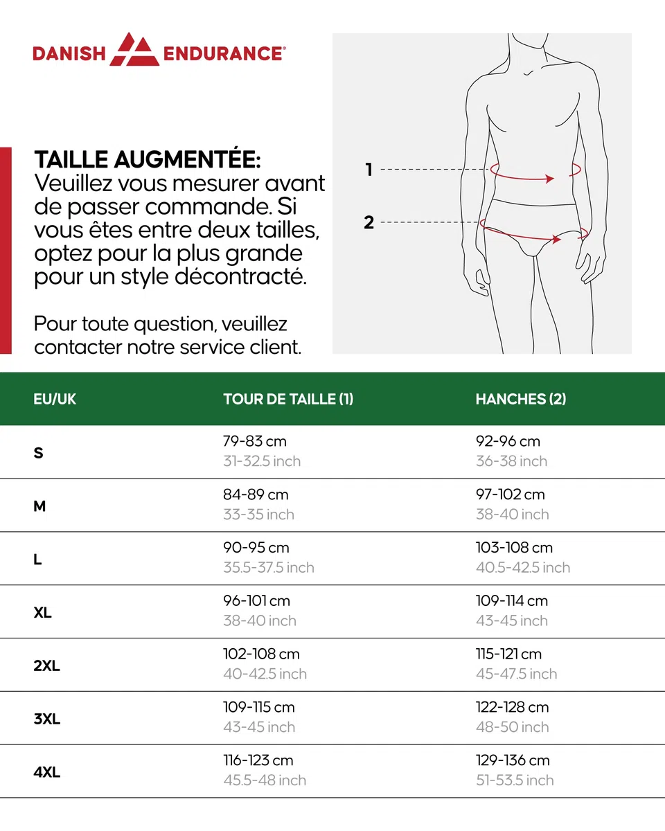 DANISH ENDURANCE Boxers Tissés 100% Coton Bio, Caleçon Americain pour Hommes, Coupe Ample, Lot de 4 ou 6