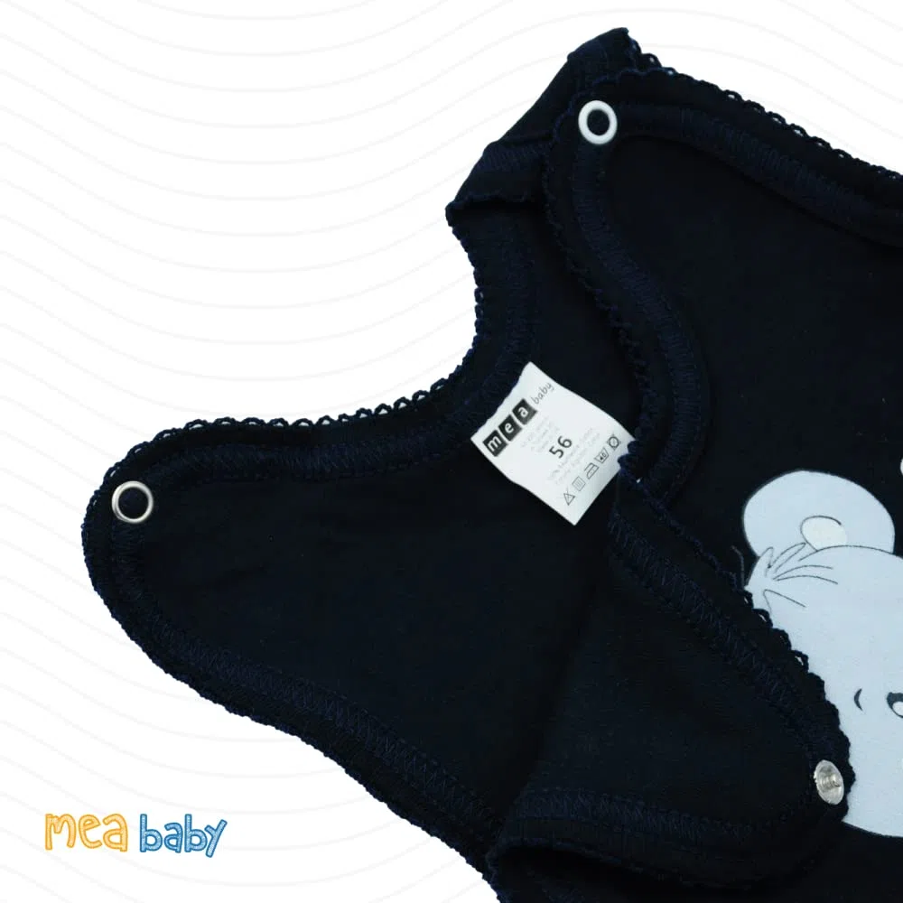MEA BABY grenouillère bébé 100% coton lot de 5 imprimé filles garçons