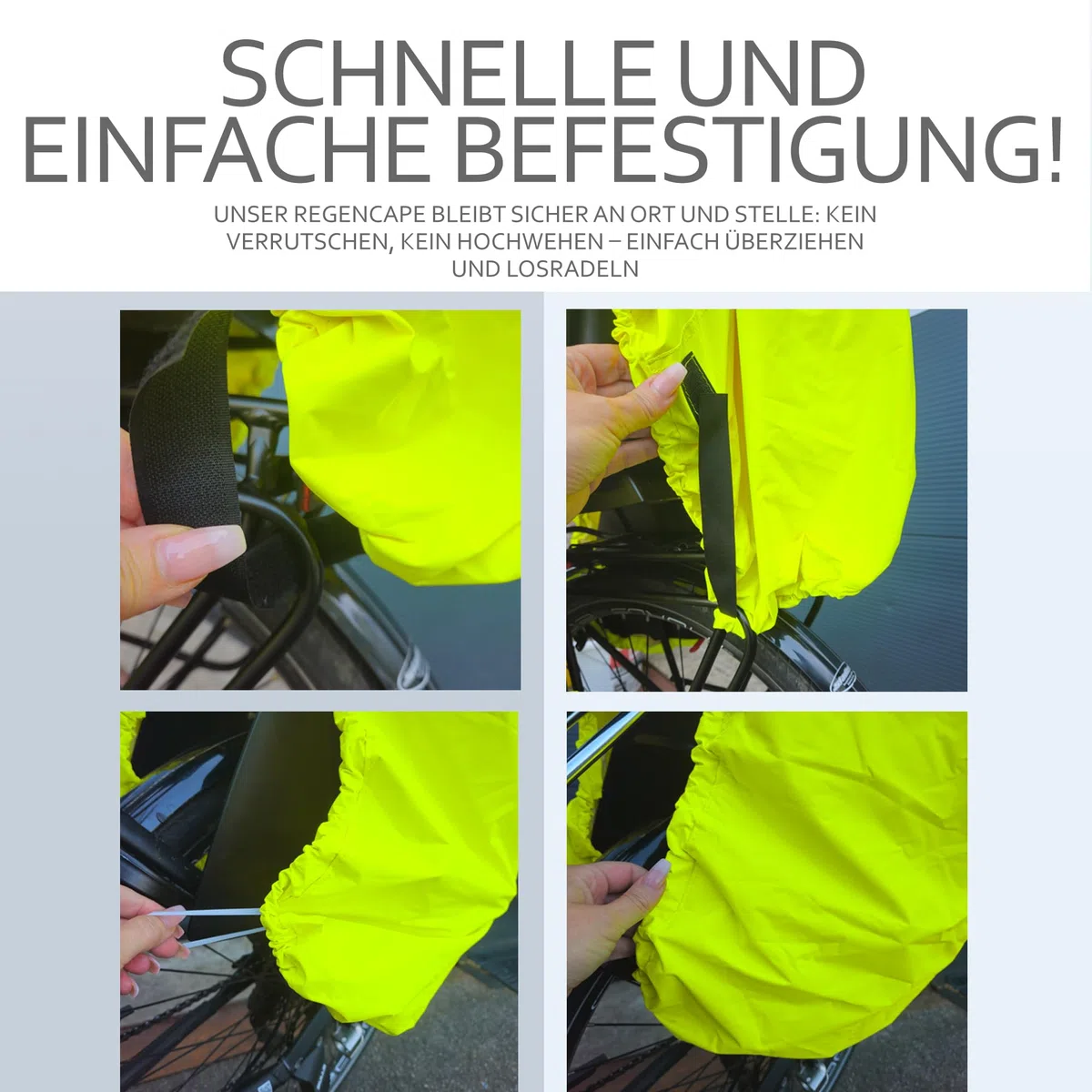 BambiniWelt by Rafael K. Cape de pluie REGENPONCHO pour siège vélo pour enfant Siège vélo Römer Bandes réfléchissantes Protection anti-pluie universelle