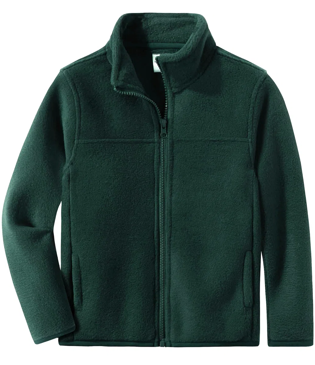 Spring&Gege Fleece Jacket Classics Full Zip Blouson de Sport Garçon