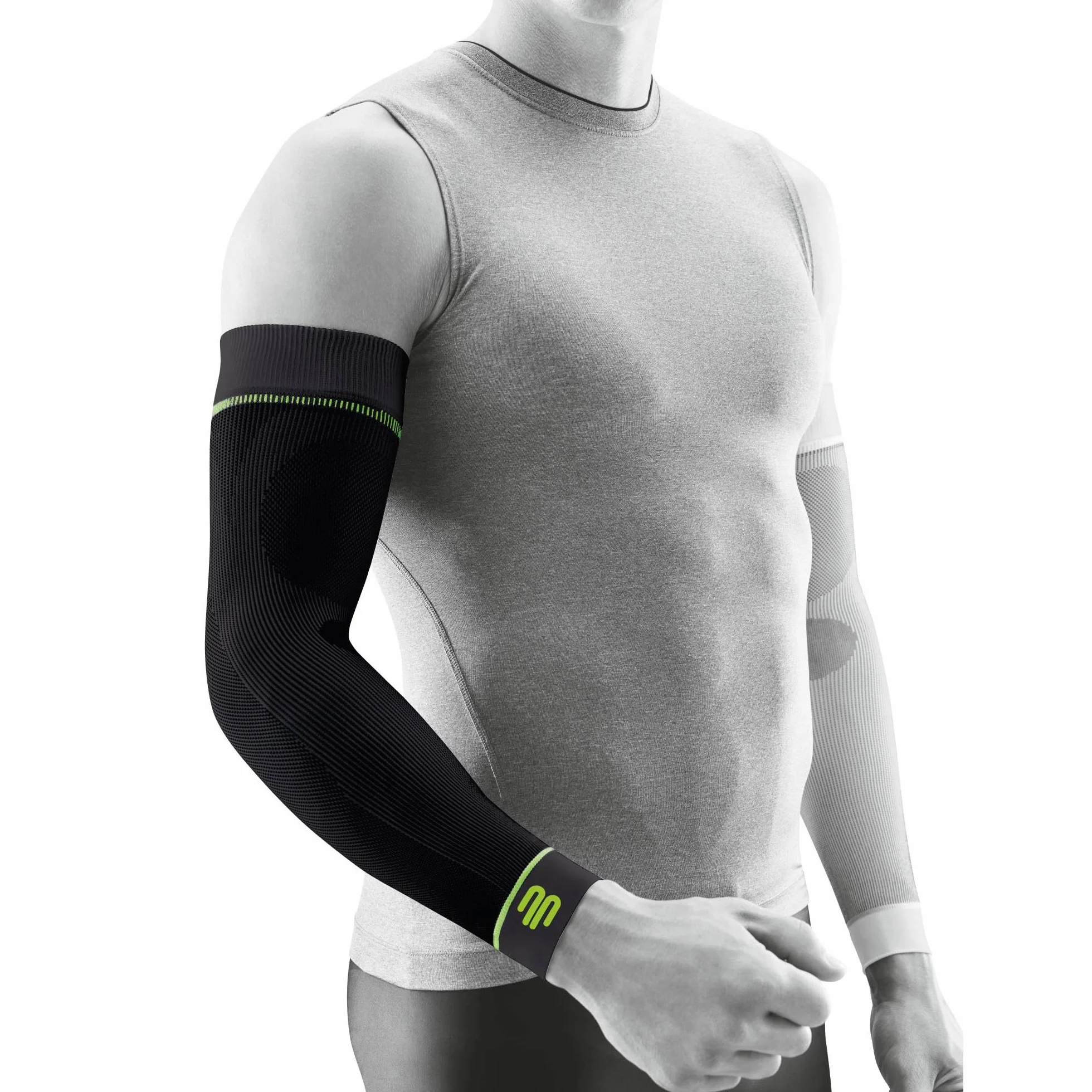 BAUERFEIND, 1 Paire de Bandages de Compression de Sport pour Bras, Unisexe, À Porter à Droite ou à Gauche, pour Les Sports de Ballon et d’Endurance, Renforcement de la Musculature