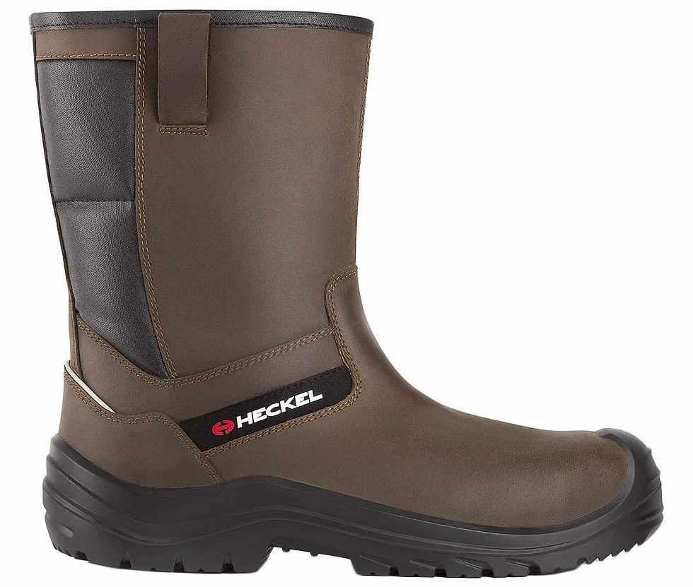 Botte de Securité Suxxeed Offroad S3 - Bottes Amagnétiques Fourrées - Légères et Flexibles - Adhérente - Résistante aux Huiles - Bout Recouvert - Marron - Taille 36