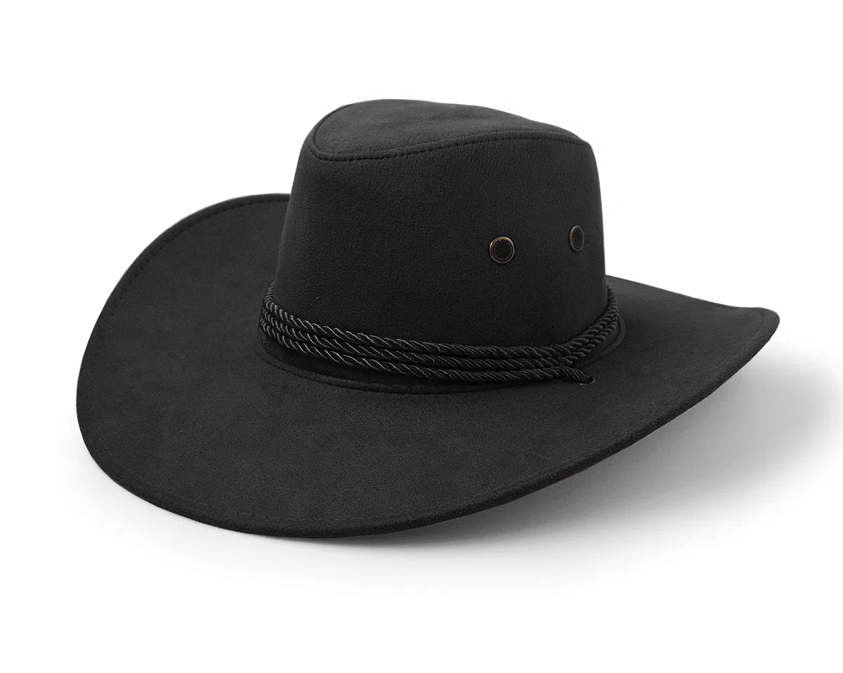 UltraKey Chapeau de Cow-Boy, Chapeau de Soleil Faux Feutre en Daim Bonnet de Voyage Ouest Chapeau Extérieur Protection du Soleil