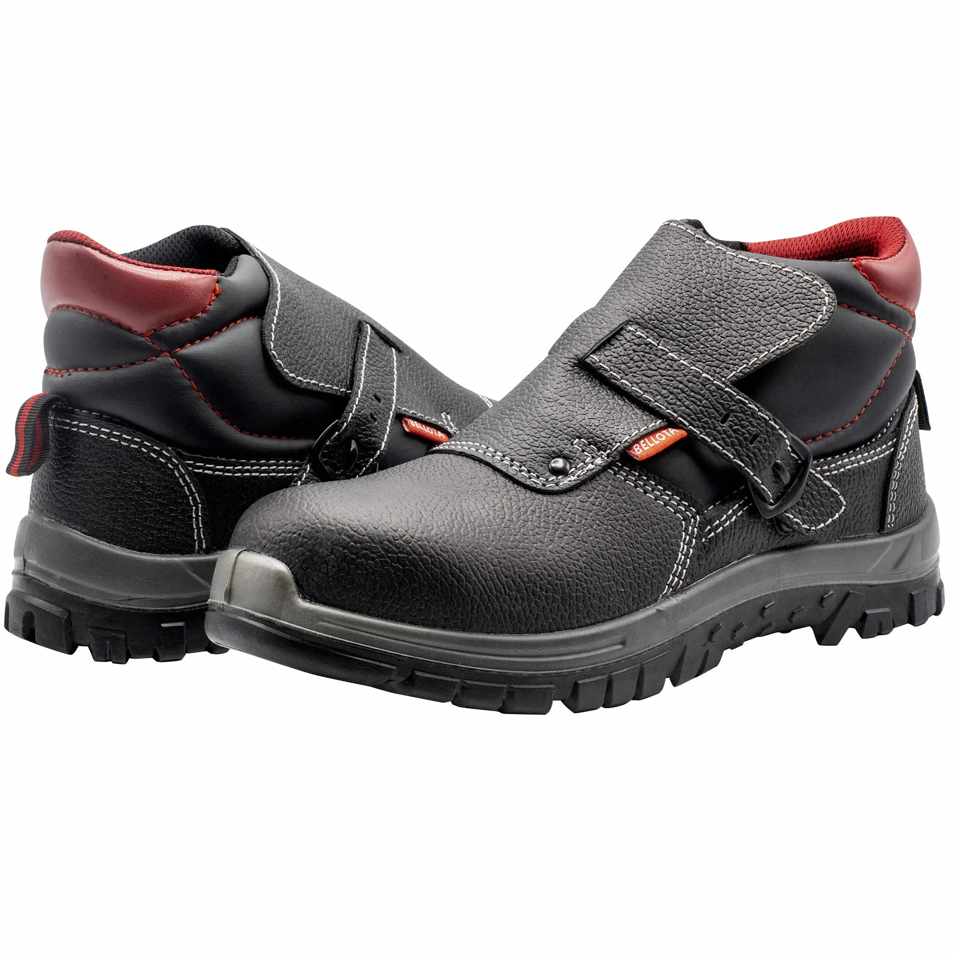Bellota 72302-42 S3 - Bottes de Soudeur Classic S3 pour Homme et Femme, Chaussures de Sécurité en Cuir Hydrofuge pour Travaux de Soudage Industriel, avec à Ouverture Facile, Couleur Noire, Taille 42