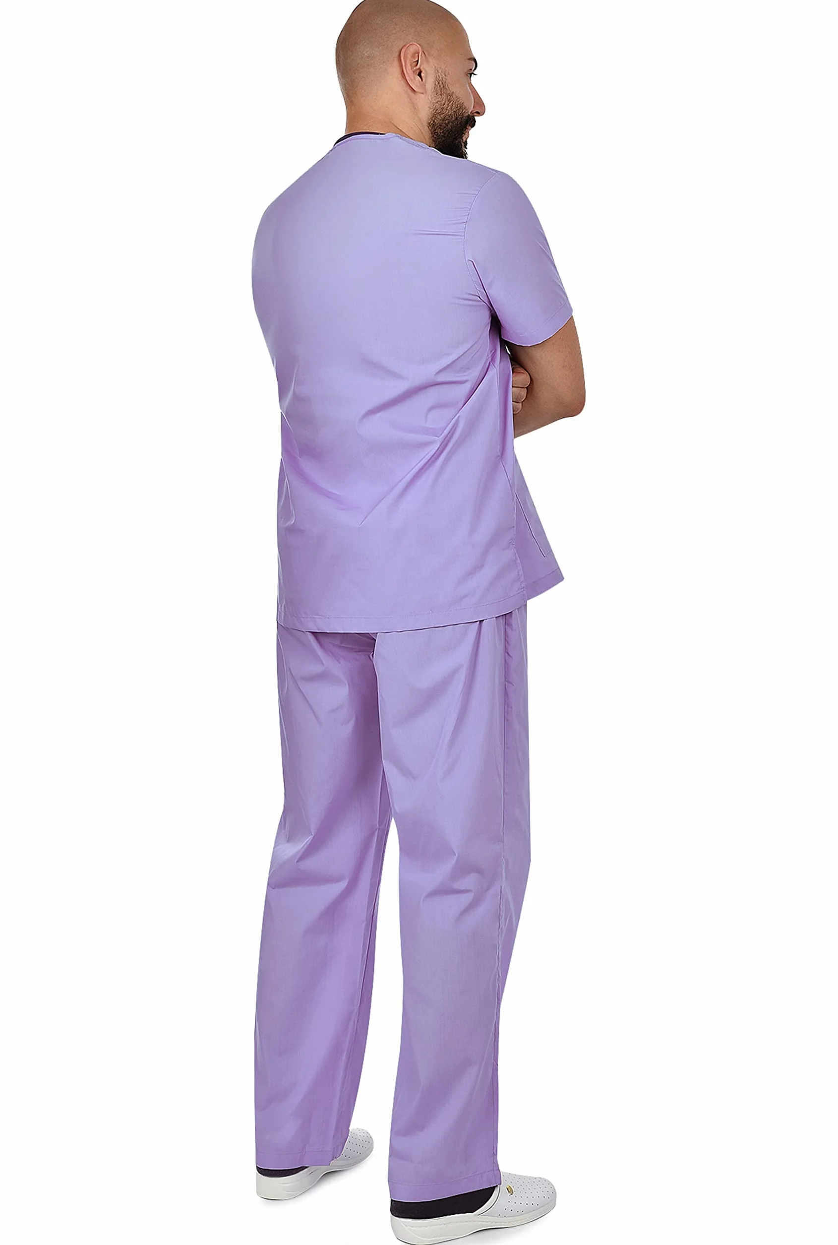 B-well Cesare Uniforme Médicale Unisexes Ensemble: Haut et Pantalons + Blouse Medicale Femme/Homme - Tenue Aide Soignante Professionnelle