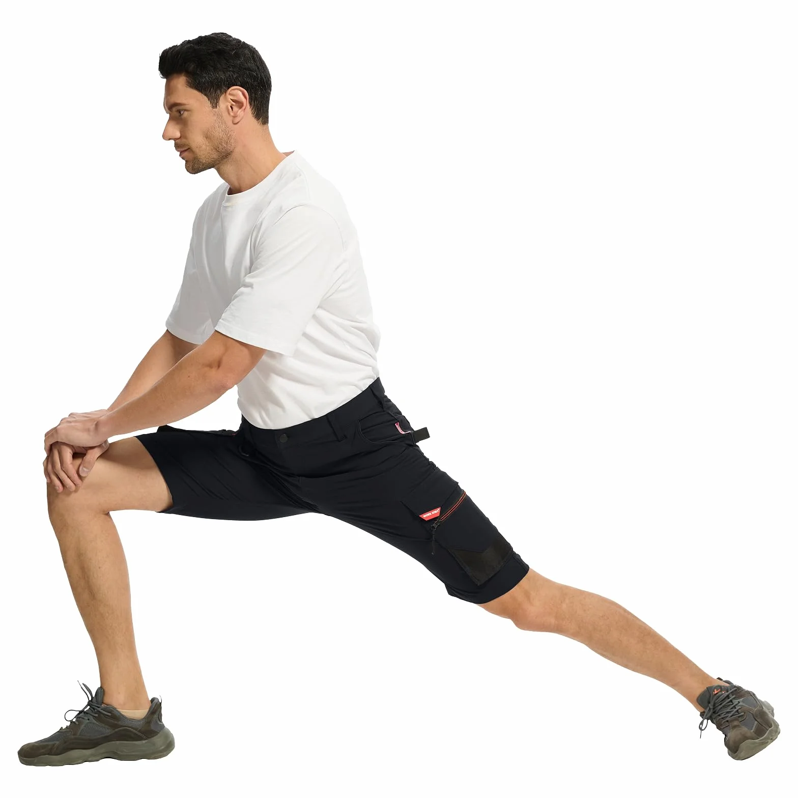 WORK IDEA Short de Travail Stretch pour Homme - Coupe ajustée - Élégance résistante pour Les Plus Hautes