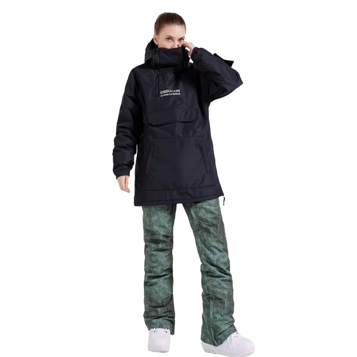 Bluemagic Vestes de Ski Femme, Blouson Hiver Femme, Extérieur Vêtements Thermiques Coupe-vent Etanche à l'humidité Chaud Respirant Neige Ski Marche Camping Manteau