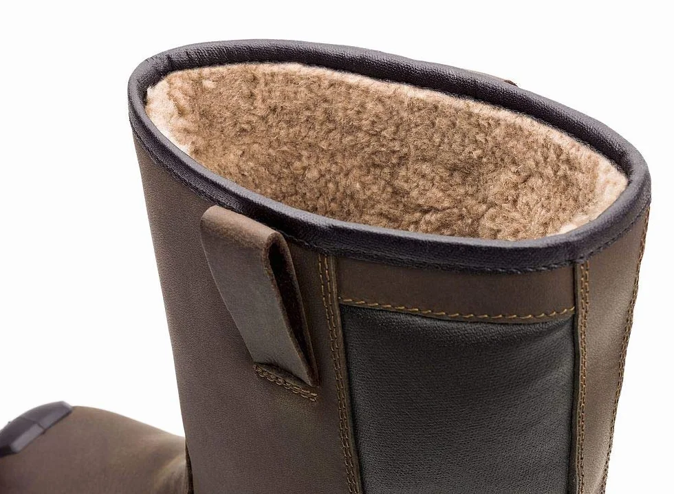 Botte de Securité Suxxeed Offroad S3 - Bottes Amagnétiques Fourrées - Légères et Flexibles - Adhérente - Résistante aux Huiles - Bout Recouvert - Marron - Taille 36