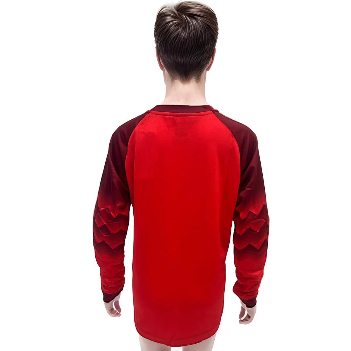 ZUYPSK Maillot de gardien de but de football pour garçon - Maillot de sport rembourré à manches longues - Équipement de protection