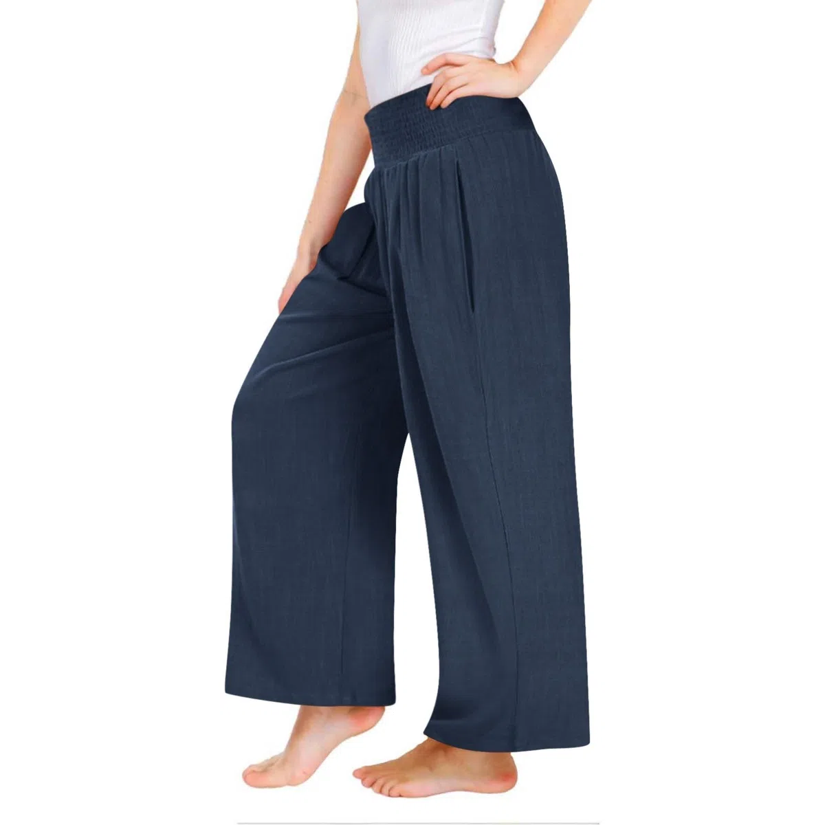 Generisch Pantalon de loisirs streetwear, pantalon de loisirs, jambes larges, pantalon de survêtement décontracté léger pour fille