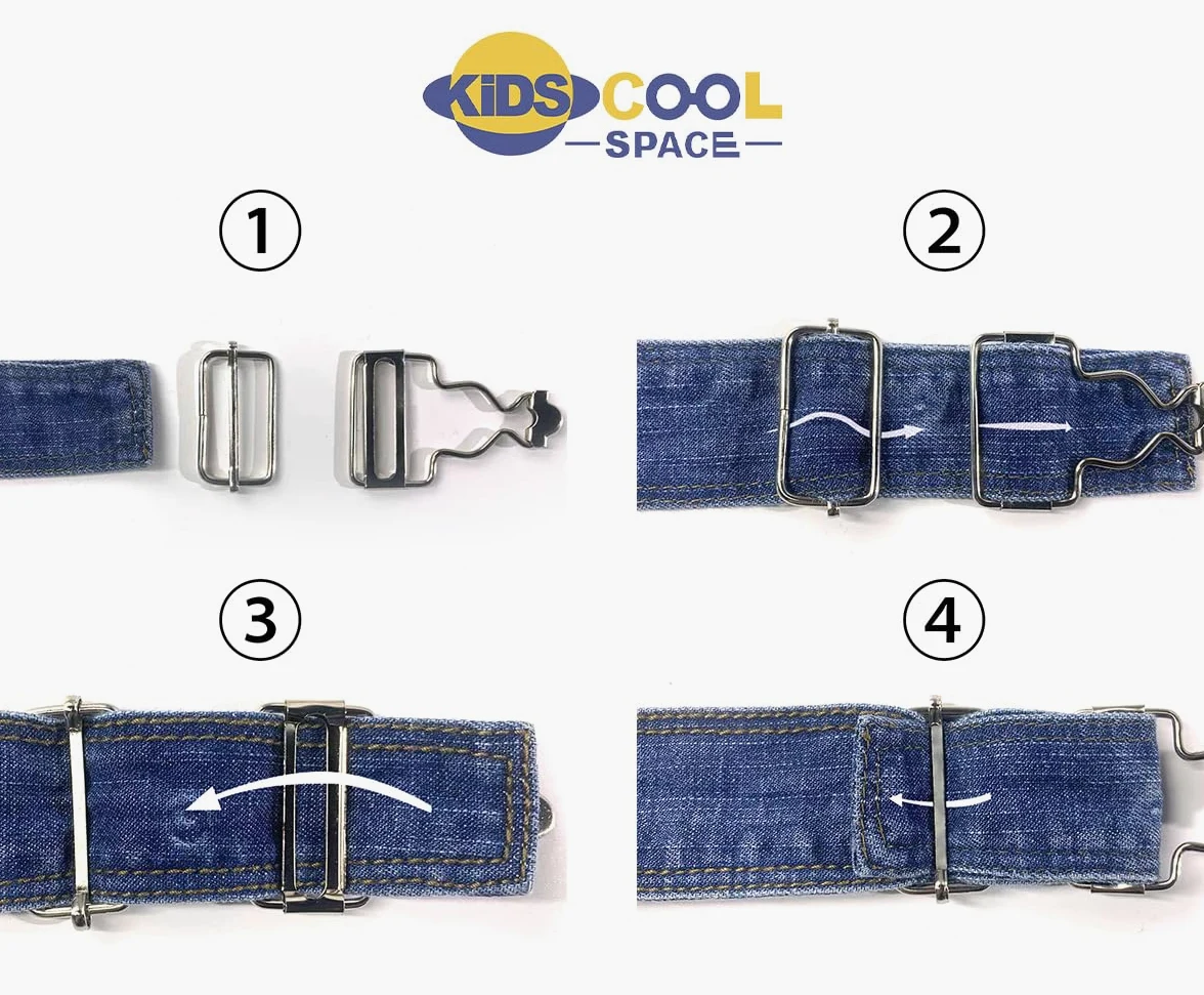 KIDSCOOL SPACE Bébé & Petites Filles/Garçons Big Bib Pocket Stone Washed Ripped Denim Salopette