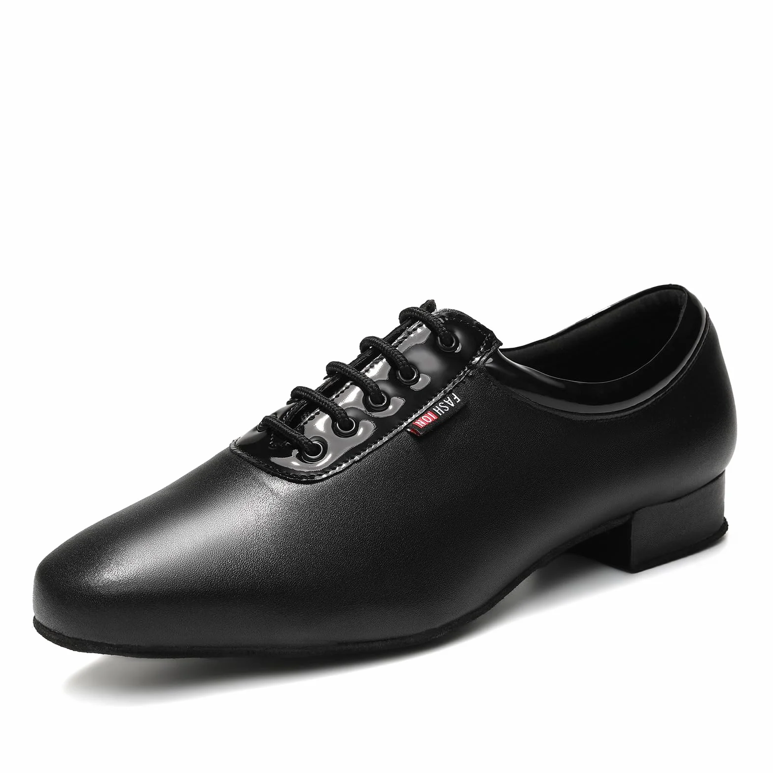 Chaussures de Danse Latine Noir Homme Lacets Standard Salsa Entrainement Salle de Bal