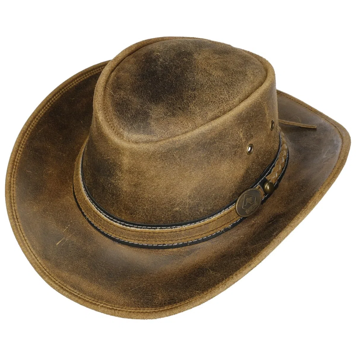 SCIPPIS Chapeau en Cuir Irving