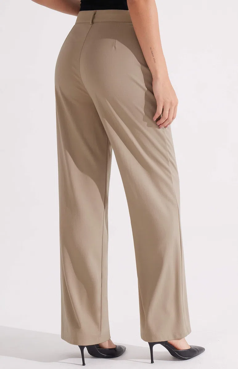 Libin Pantalon Large pour Femme - Taille Haute - 73,7 cm/78,7 cm - Pantalon de Travail Professionnel - Pantalon décontracté pour Yoga, Golf