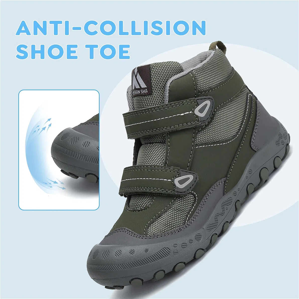 Mishansha Chaussures Randonnée pour Enfants Antidérapant Montagne Trekking Chaussures Taille 24-38 EU