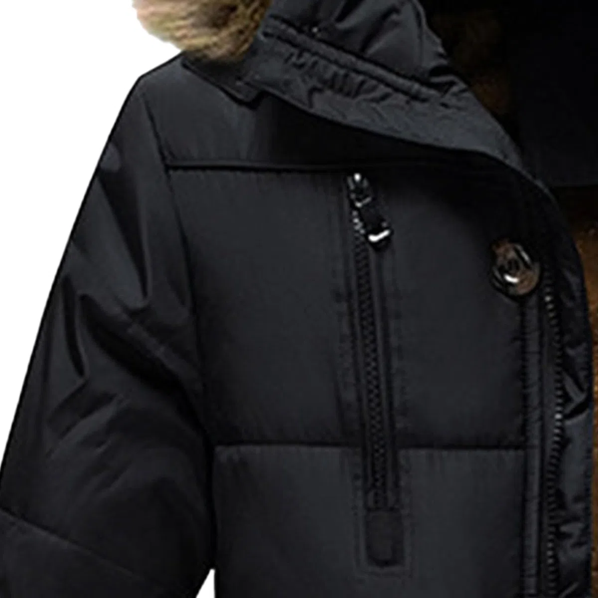 ZDJSWJ Hommes col fourrure capuche duvet épais parka chaud doudoune grande haute imperméable long manteau