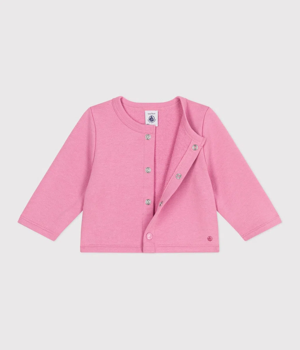 Petit Bateau Cardigan Bébé en Coton Uni Vêtements Jour Bébé Fille Lot de 1