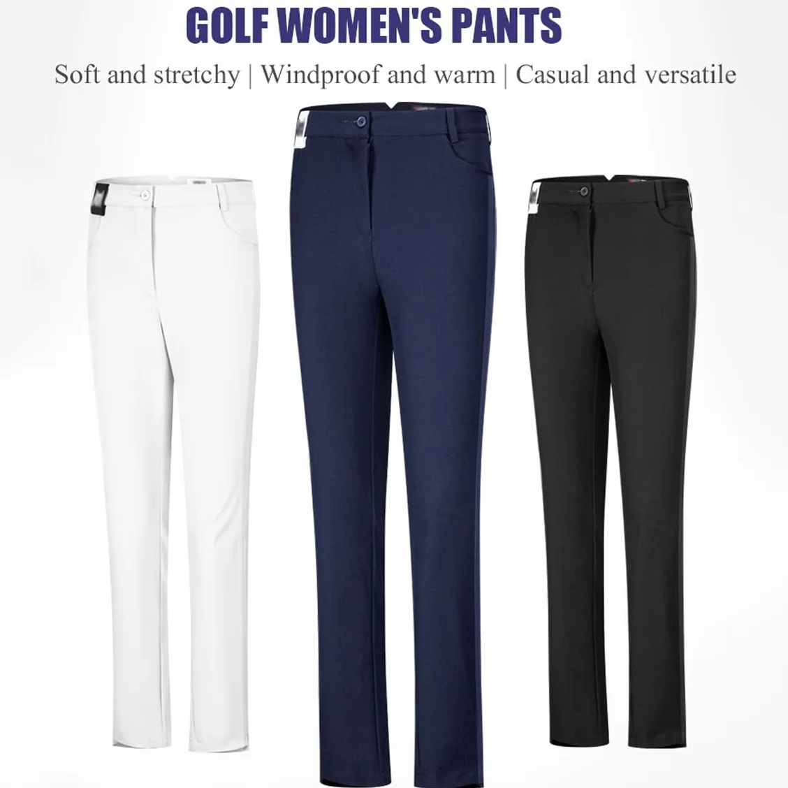 Pantalon De Golf pour Femme Pantalon D'été Léger Et Extensible À Séchage Rapide Pantalon De Travail Décontracté