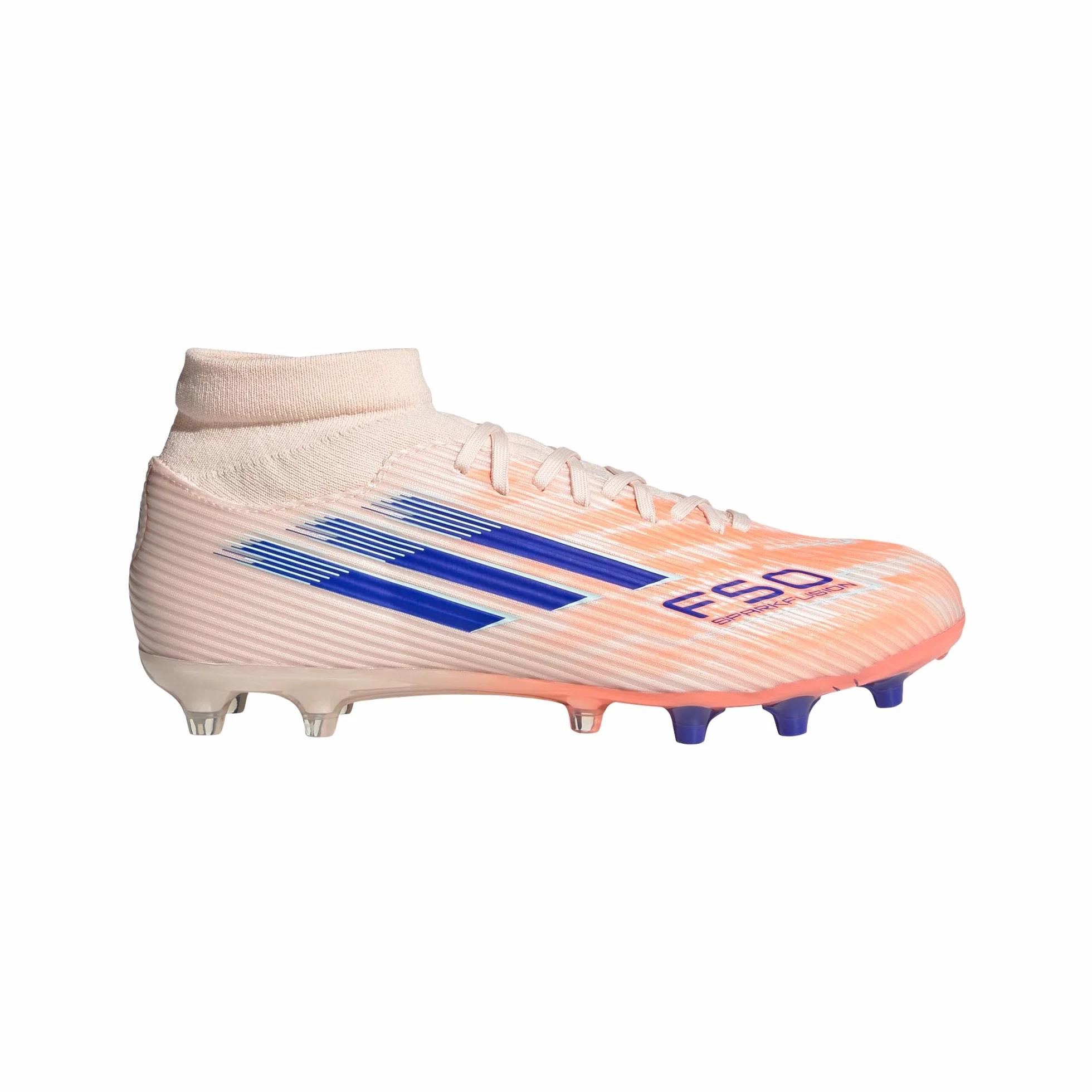 adidas Chaussures de Football Sparkfusion Elite F50 pour Femme - Sol Fixe/Gazon Artificiel, Orange, 40 EU