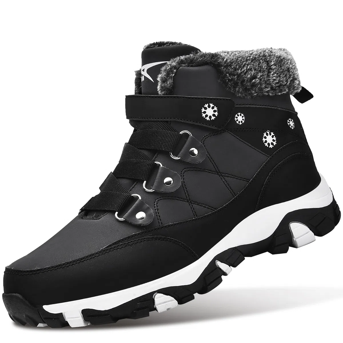 ASHION Femmes Bottes de Randonnée d'Hiver Chaudement Fourrées Neige
