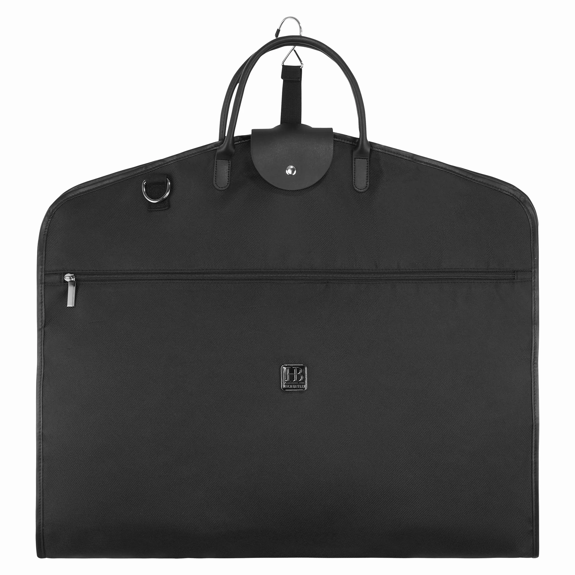 Housse de Costume (Léger) 40" - Élégante pour 1-2 Costumes avec Sangle d’Épaule - Housse À Vêtements pour Hommes et Femmes - Pliable - Vêtements sans Faux Plis. Niles Noir
