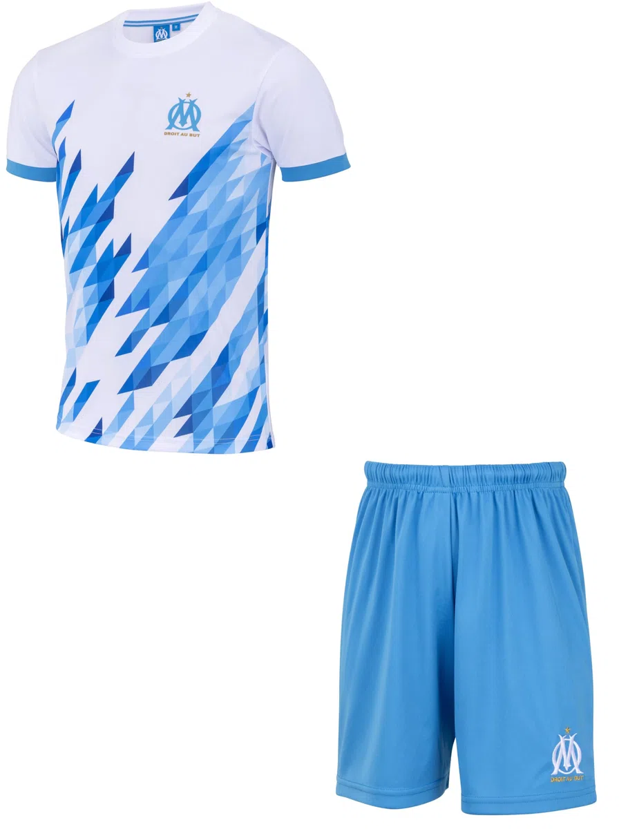 OLYMPIQUE DE MARSEILLE Ensemble Maillot Short Om - Collection Officielle
