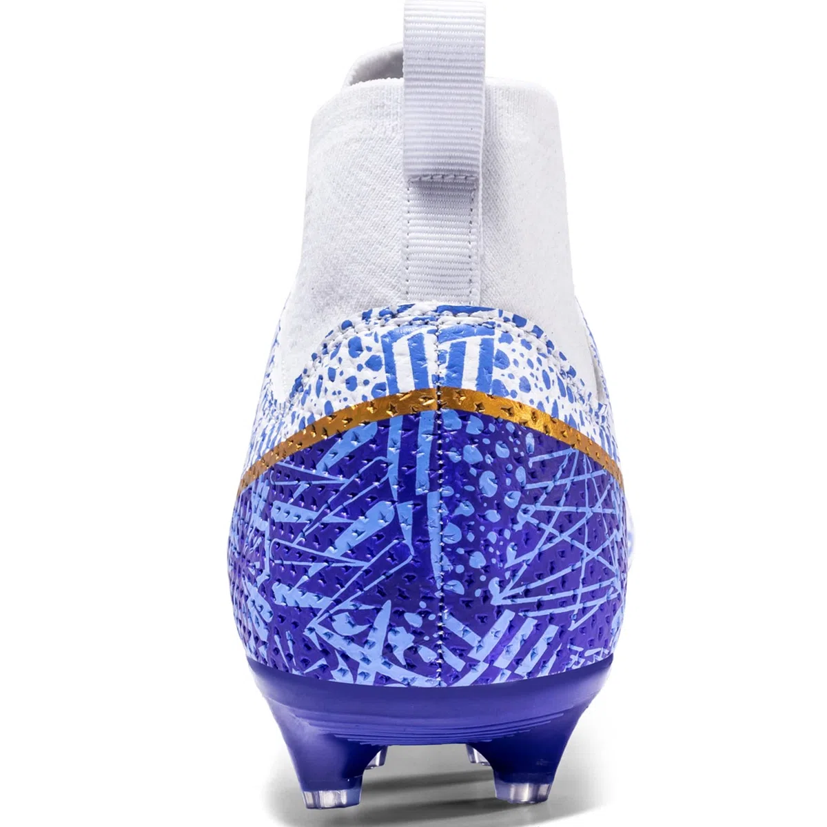 Donbest Chaussures de Football Homme Crampons Enfant Chaussure de Foot Spike pour Garçon High Top Chaussures de Sport en Plein Air Athlétisme Compétition