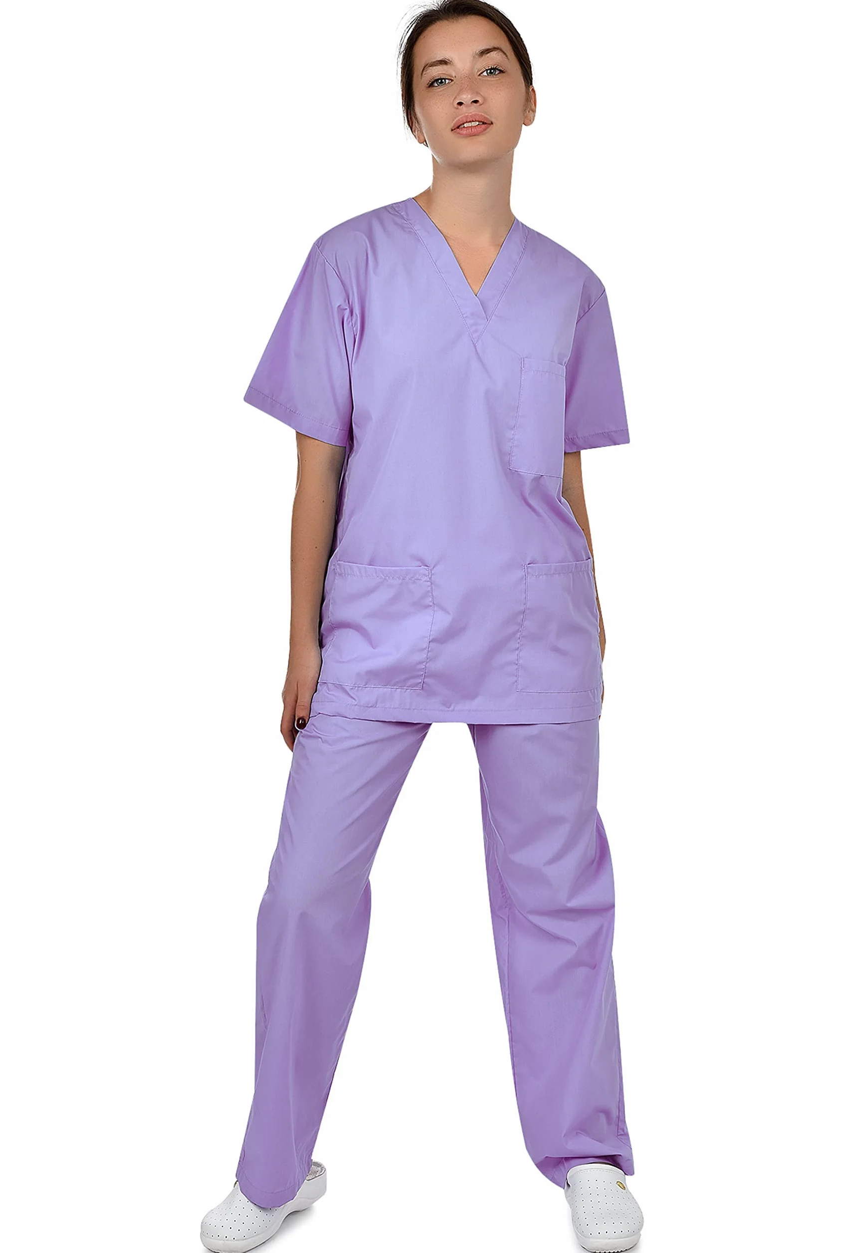 B-well Cesare Uniforme Médicale Unisexes Ensemble: Haut et Pantalons + Blouse Medicale Femme/Homme - Tenue Aide Soignante Professionnelle