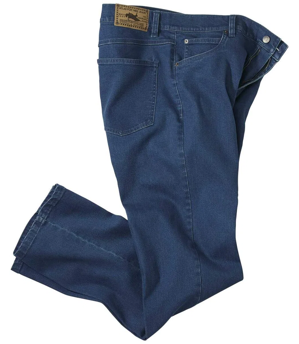 ATLAS FOR MEN - Jean Homme Regular - Jeans Stretch - Coupe Droite - Pantalon Homme - Disponible en Grandes Tailles
