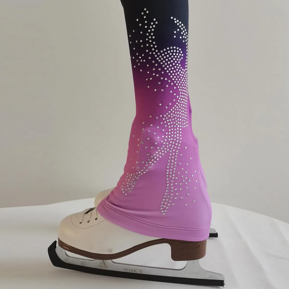 LIUHUO Pantalon de patinage artistique pour fille deux couleurs plus pantalon d'entraînement en velours