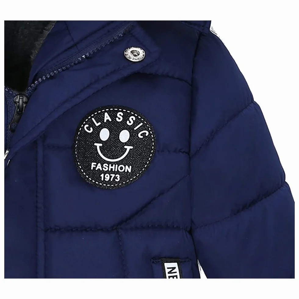 Blouson Manteau Fourrure Chaud Enfant Garçon Bébé Ski Vêtement Doudoune à Capuche Veste à Manches Longues Chaud 1-5 Ans