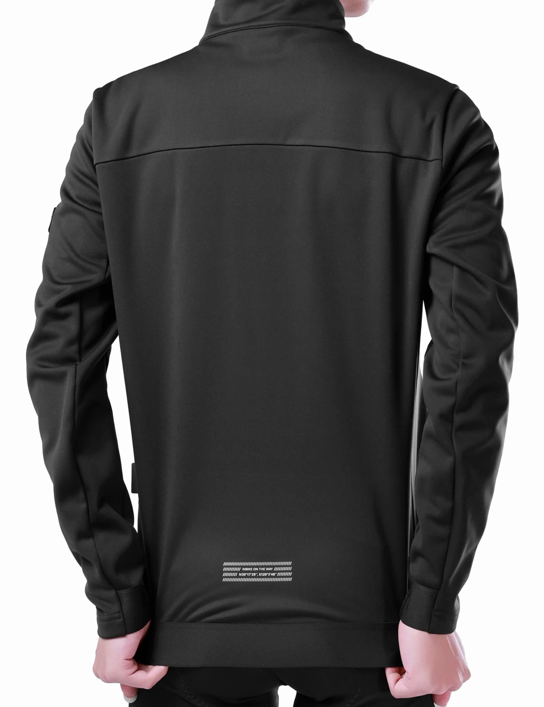 INBIKE Vestes Cyclisme Homme Hiver Veste VTT Thermique Coupe-Vent Maillot de vélo Haute Élasticité Softshell Vêtements d'hiver Manteaux de Sport LS023