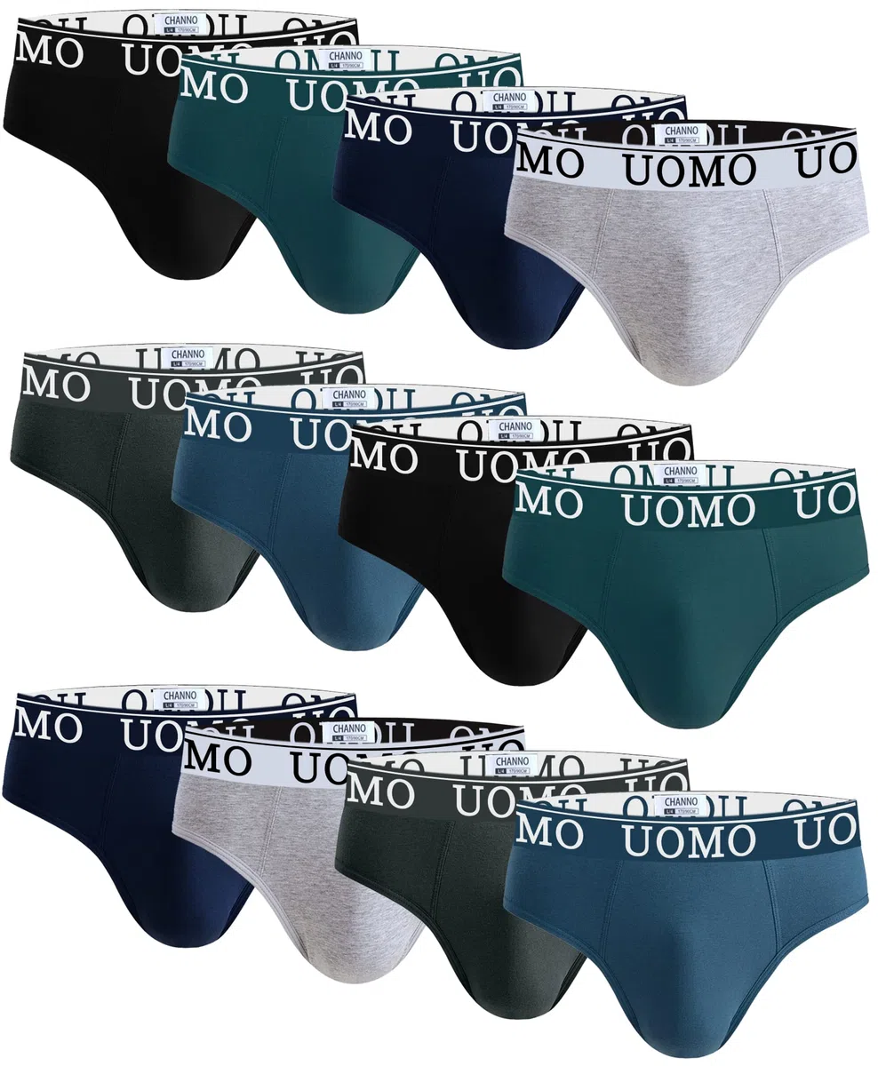 Channo Slips en Coton pour Hommes Uomo - Invisible et Doux