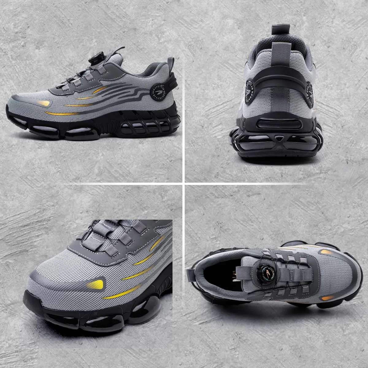 Chaussures de Sécurité Homme Femme Légère Basket Securite Antidérapante Mode Confortable Chaussures de Travail Respirantes 36-48 EU