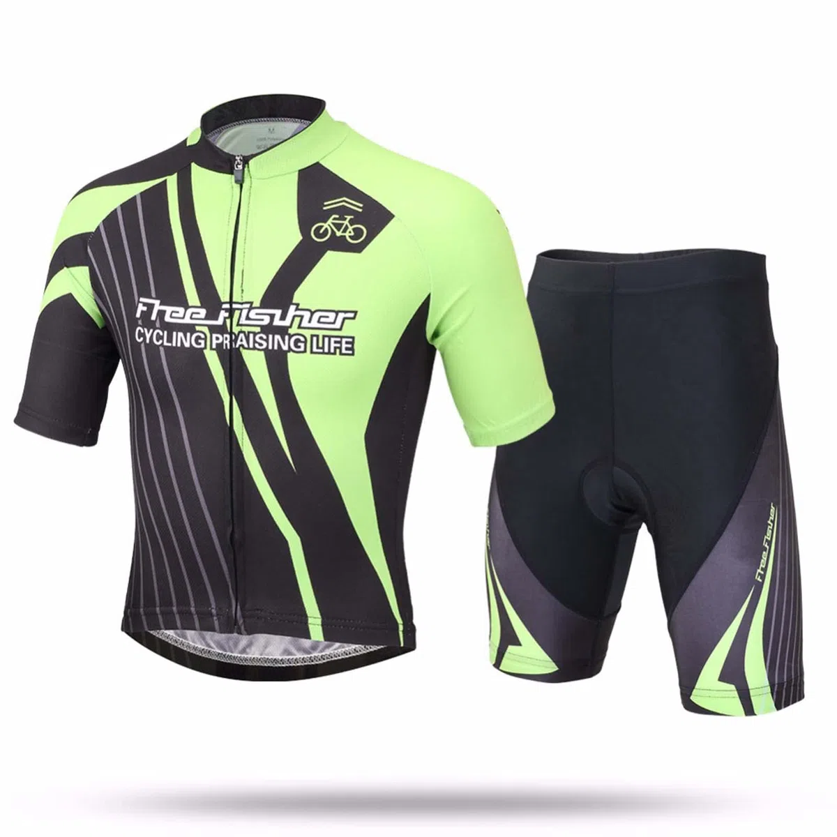 Enfant Unisex Maillot de Cyclisme Manches Courtes & Cuissards VTT à Séchage Rapide Combinaison de Cyslisme Garçon Fille