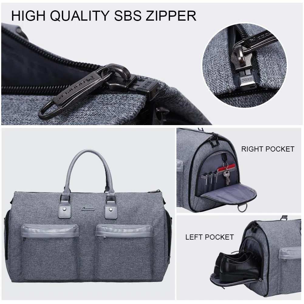 MODOKER Sac à vêtements Convertible avec bandoulière pour Homme et Femme – Valise à Suspendre 2 en 1