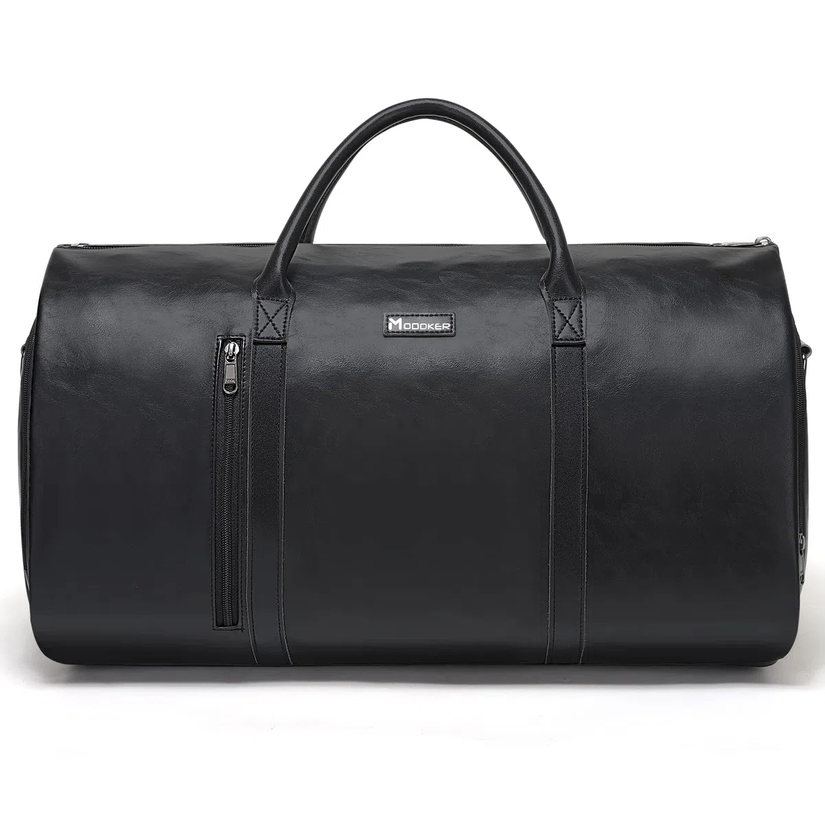 Modoker Sac à vêtements en cuir convertible, sacs à vêtements pour voyage, sac de voyage, Noir