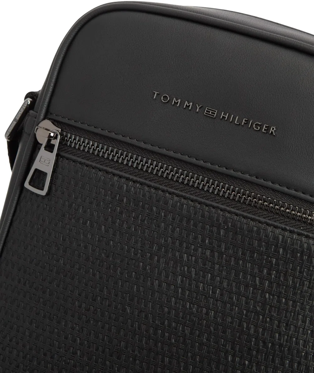 Tommy Hilfiger TH Woven Mini Reporter Am0am14095 Crossover pour homme Noir Taille unique