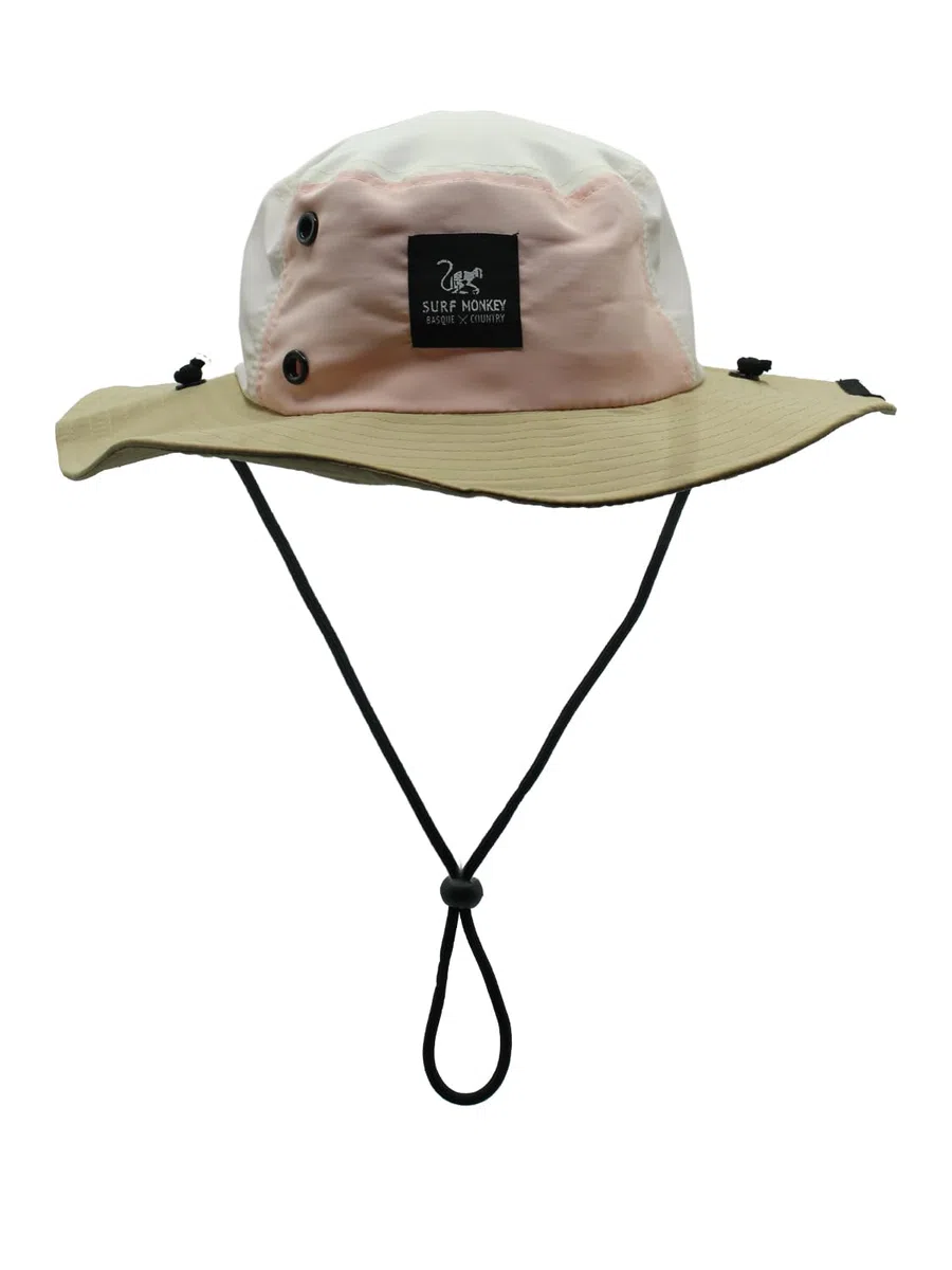 Surf Monkey Boonie Hat Imperméable avec cordon pour homme/femme Taille unique Polyester recyclé