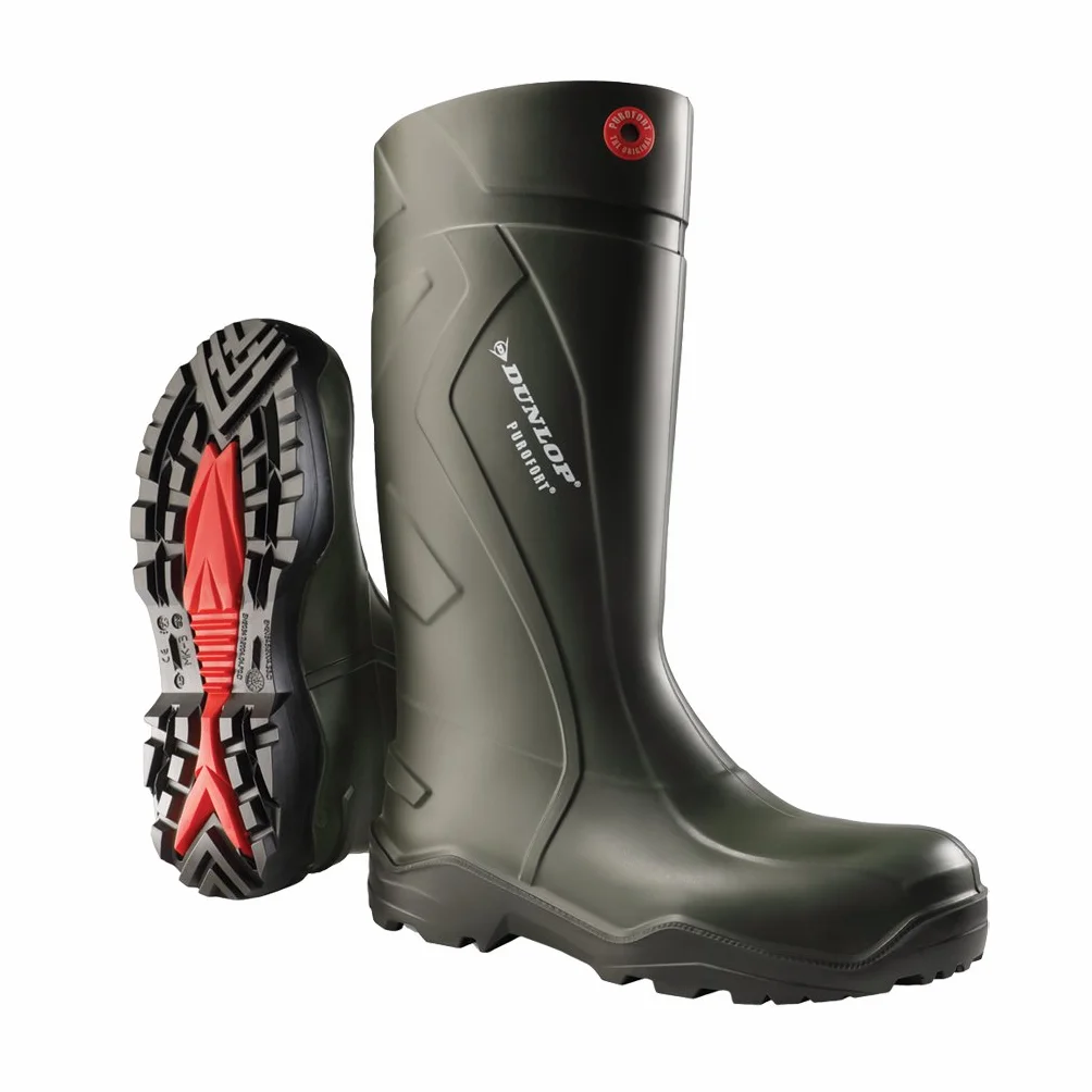 DUNLOP Protective Footwear, C762933, Purofort+ Full Safety, Gris Foncé/Rouge/Noir, Taille 48 EU