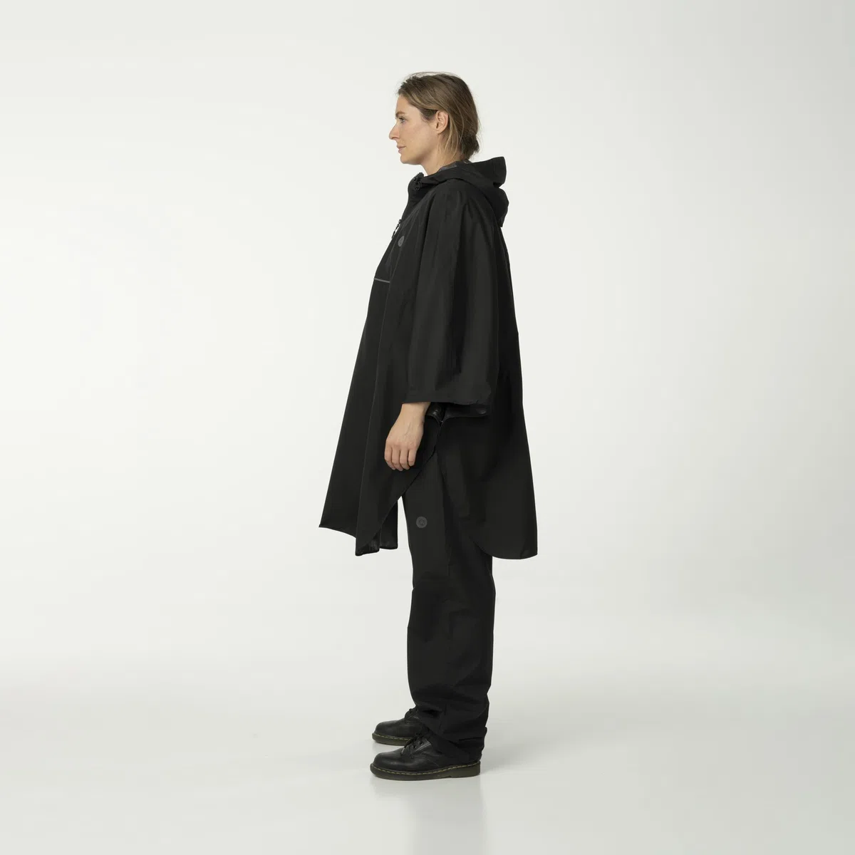 AGU Essential Grant Poncho de pluie, cape de pluie, pour vélo pour homme et femme, imperméable et coupe-vent, réfléchissant, 100 % polyester recyclé, unisexe, taille unique